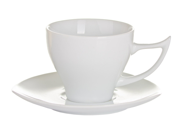 white cup and saucer - Photo, Image