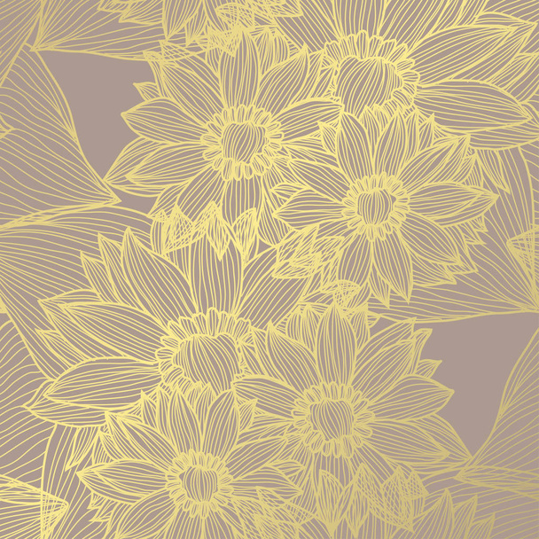 Modello floreale dorato
 - Vettoriali, immagini