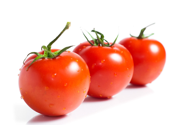 Red tomatoes isolated on white background - Photo, Image