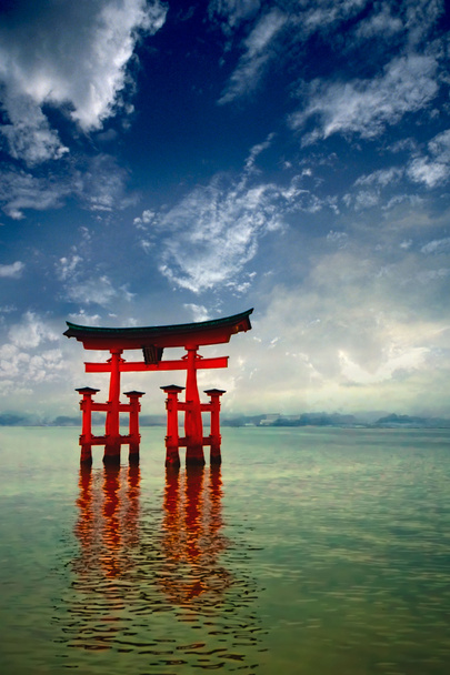 červená torii brána - Fotografie, Obrázek