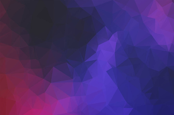 Modern dark blue and purple. Low poly crystal background. Polygon design pattern. Low poly vector illustration, low polygon background. - Vector, Image
