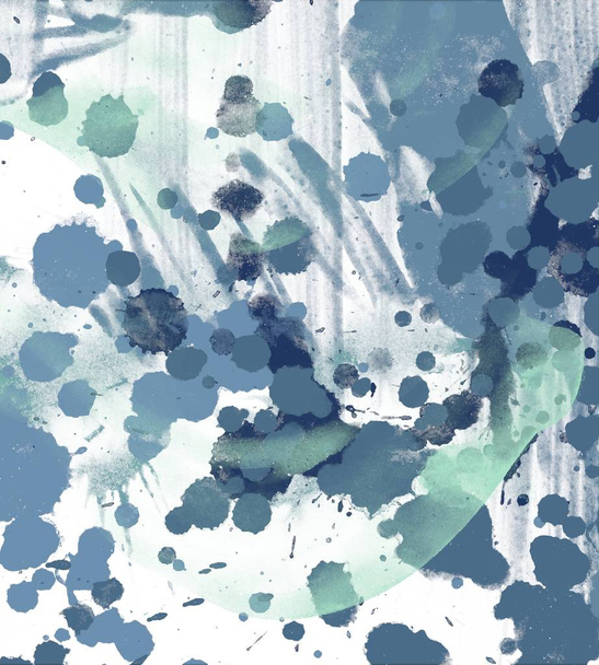 abstract watercolor strokes and stains in grunge pattern - Foto, Bild