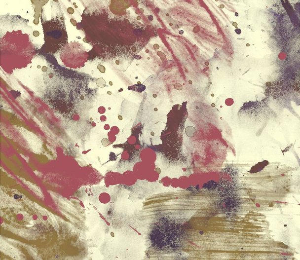 abstract grunge watercolor strokes and stains textured pattern - Фото, изображение