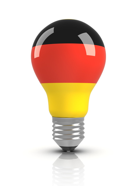 lamp met Duitse vlag - Foto, afbeelding