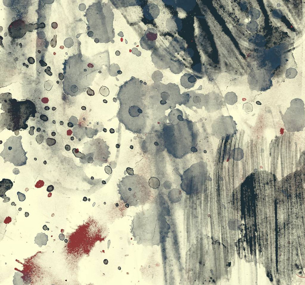 abstract watercolor strokes and stains in grunge pattern - Valokuva, kuva