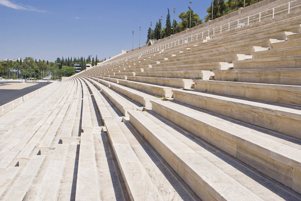 Panathenaic Stadyumu'nda oturma alanı - Fotoğraf, Görsel