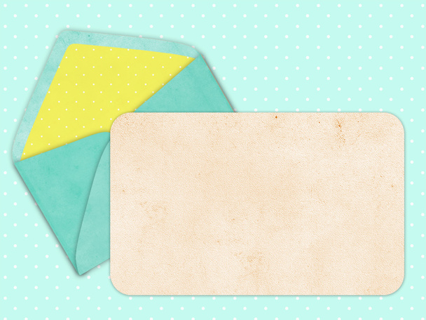 colorful envelope, vintage style - Foto, afbeelding