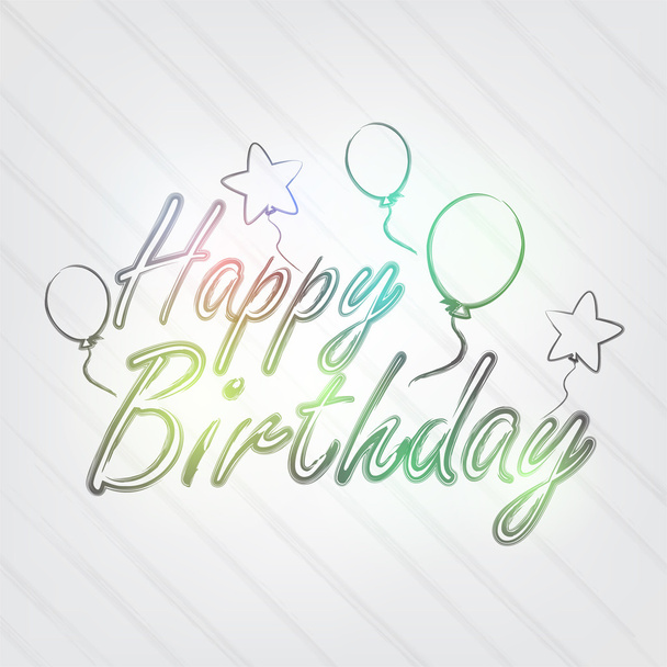 Happy Birthday Typography - Vecteur, image