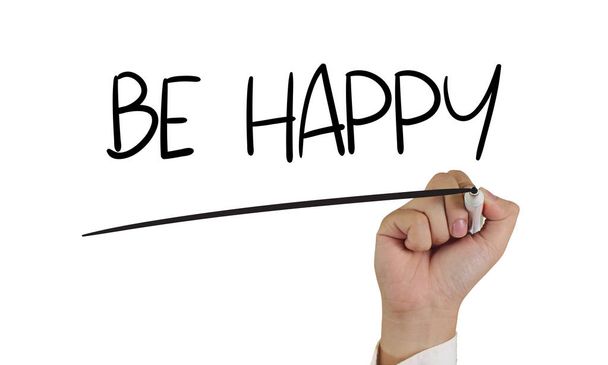 Soyez heureux, Motivation Mots d'affaires Citations Concept
 - Photo, image
