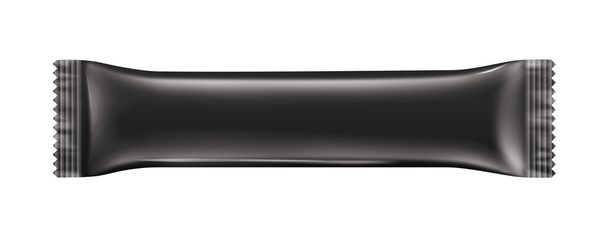 Chocolate bar csomag fekete szín szemből - Fotó, kép