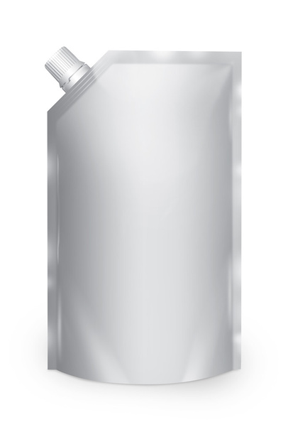 stand-up hubici vak s víčkem, samostatný. bílá - Fotografie, Obrázek