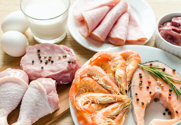 Ingredientes para la dieta proteica
 - Foto, Imagen