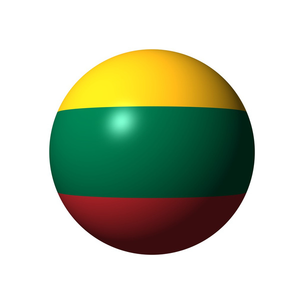 Sphere with flag of Lithuania - Photo, Image