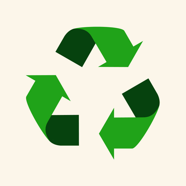 Recycle hergebruiken pijlen-ecologie icon collectie - Vector, afbeelding