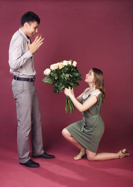 Surprise bouquet for him - Photo, image