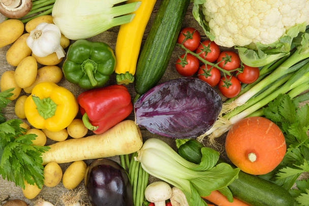  arrangement of fresh vegetable fruits - Foto, Bild