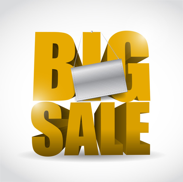 big sale sign and banner illustration design - Photo, Image