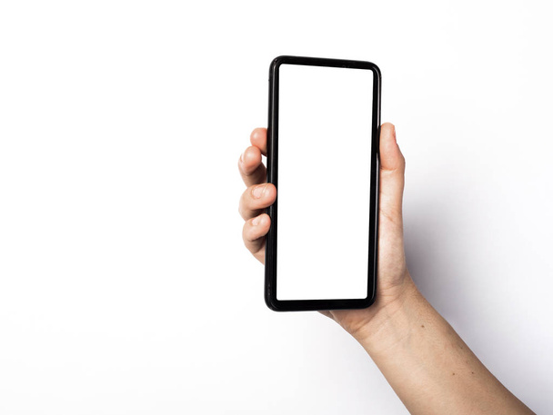 смартфон с белым экраном
 - Фото, изображение