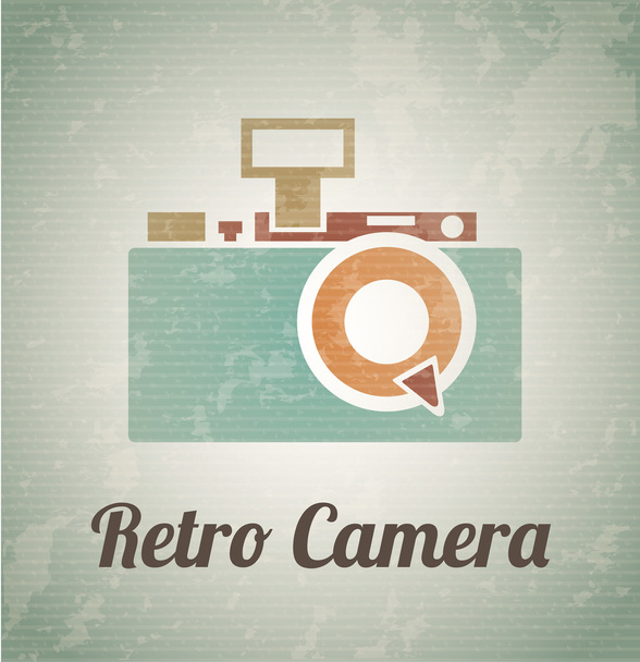 retro camera design - Vector, Image