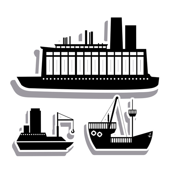 maritime transport - Vector, Image