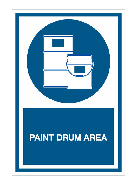 Paint Drum Área Symbol Sign Aislar sobre fondo blanco, Vector Ilustración EPS.10  - Vector, imagen