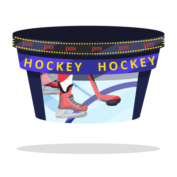 Hockey player set - Vettoriali, immagini