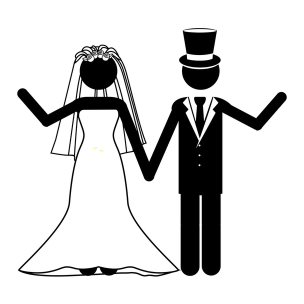 結婚式のデザイン - ベクター画像