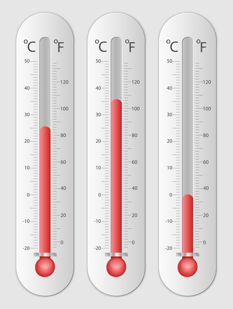Moderne Thermometer für die Konstruktion - Vektor, Bild