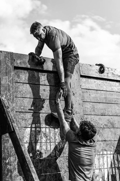 Bison Race - Obstacle Race, Sports Competition, Belarus, May 2019 - Foto, afbeelding