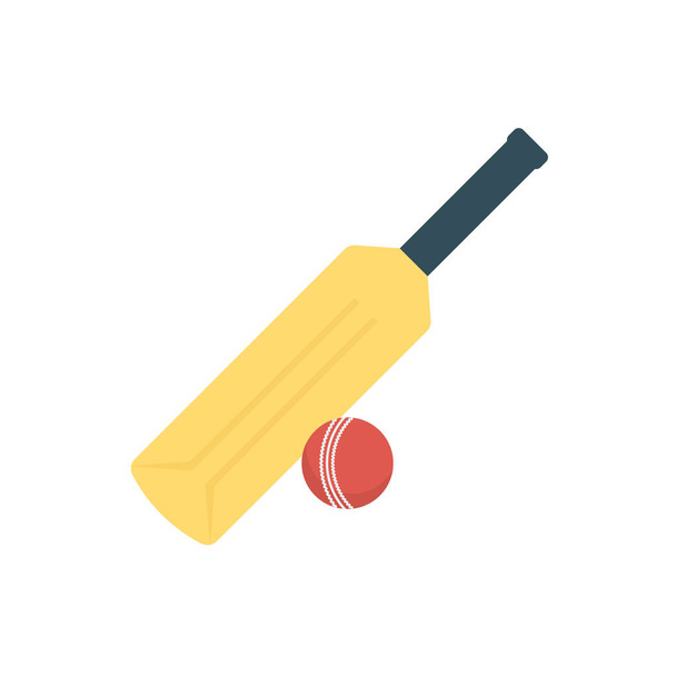 Aktivitás vektor lapos ikon meg a krikett, denevér és tevékenység   - Vektor, kép