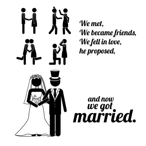 結婚のデザイン - ベクター画像