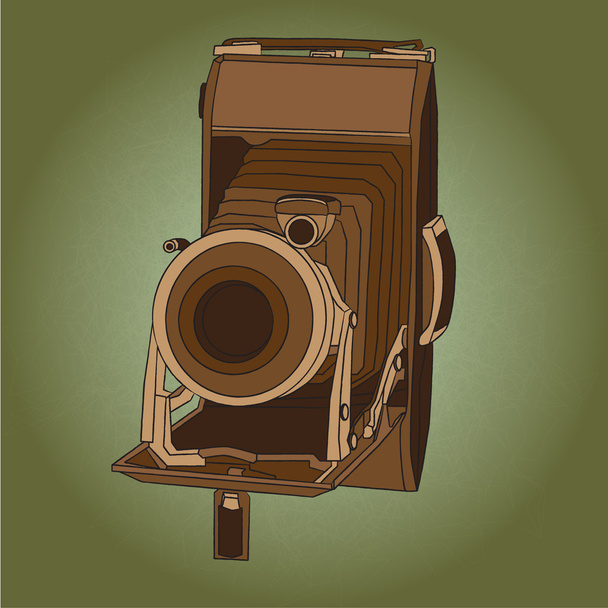 Винтажная фотокамера
 - Вектор,изображение