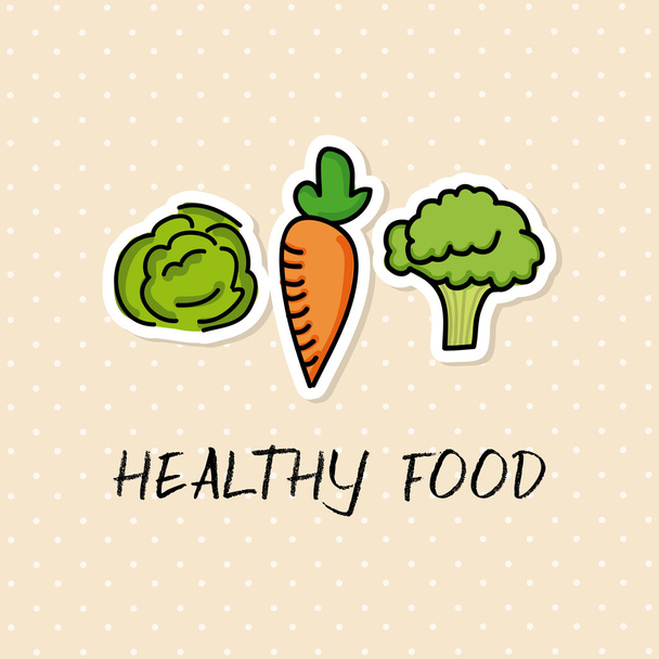 Alimentos saudáveis - Vetor, Imagem