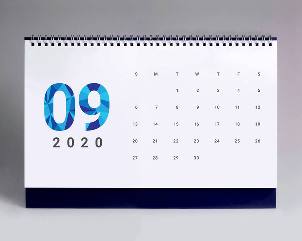 Jednoduchý stolní kalendář 2020-září - Fotografie, Obrázek