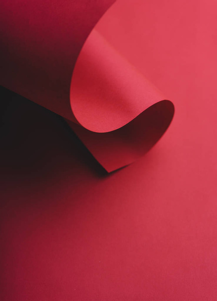 Abstract red geometry creative shape background. Modern and tren - Φωτογραφία, εικόνα