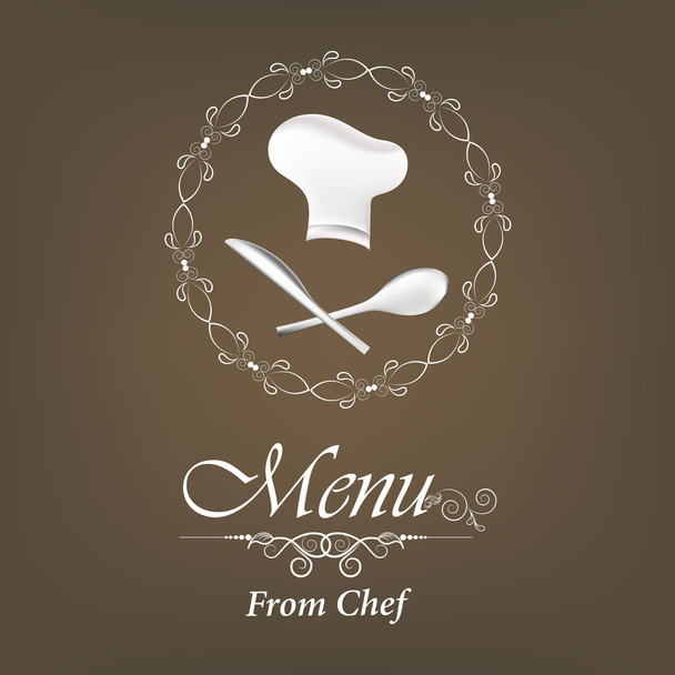 Restaurant menu card design. - Vektor, obrázek
