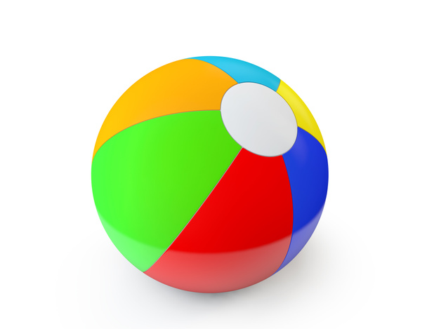 Bola de playa colorida
 - Foto, imagen