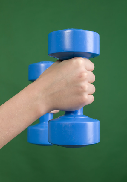 Human hand and dumbbell - Photo, Image