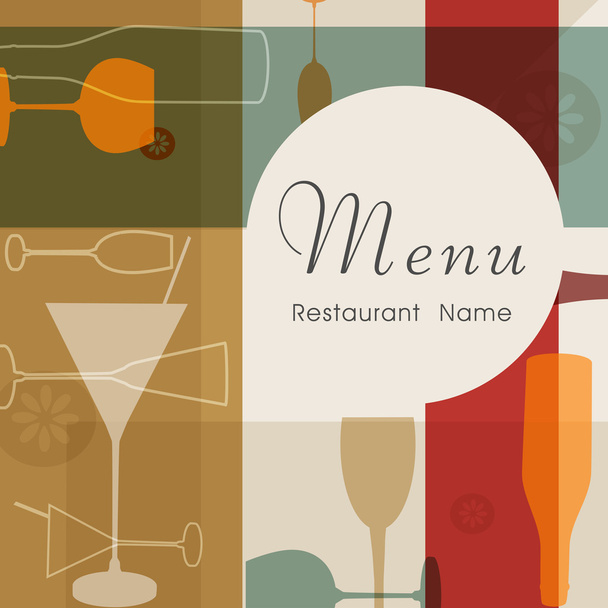 Restaurant menu card design. - Вектор, зображення