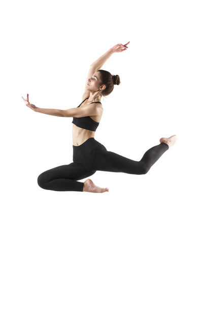 girl doing gymnastic exercises  - Zdjęcie, obraz