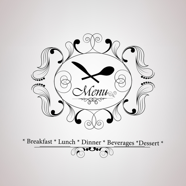Restaurant menu card design. - Vektor, kép