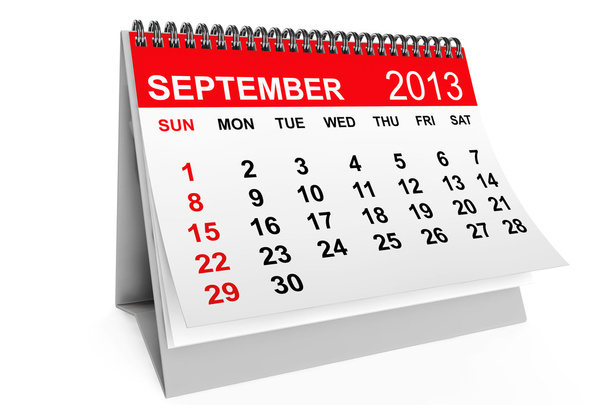 Takvim Eylül 2013 - Fotoğraf, Görsel