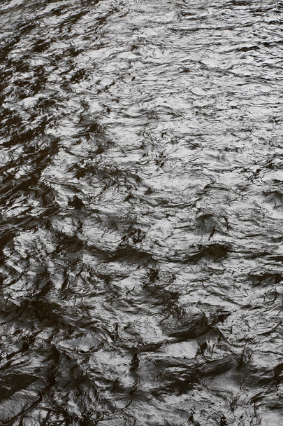 Black and white water background texture - Fotoğraf, Görsel