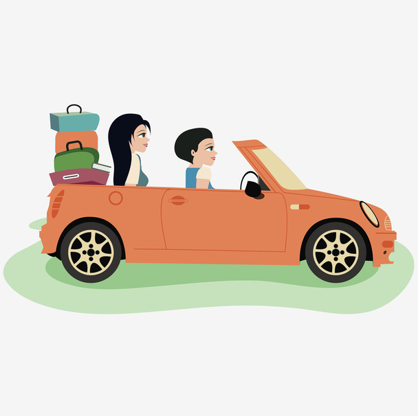 Driving tour - Vector, Image