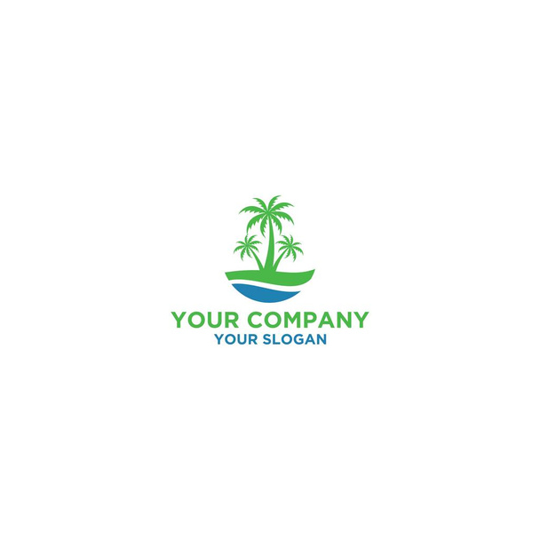 Palm Beach Logo suunnittelu vektori
 - Vektori, kuva