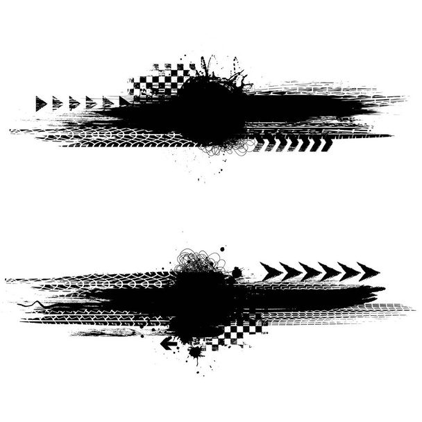 Чёрные транспаранты
 - Вектор,изображение