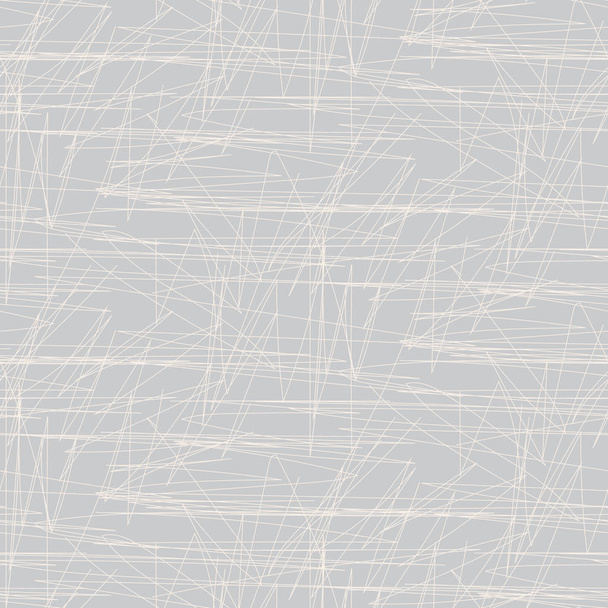 zerkratzte abstrakte Betonchaotische Linien nahtlose Vektormuster graue Textur. - Vektor, Bild