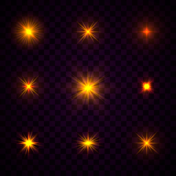 partículas de estrela flash
  - Vetor, Imagem