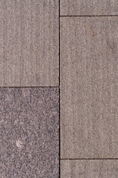 beige weathered granite stone tiled wall background. texture. - Foto, Imagem