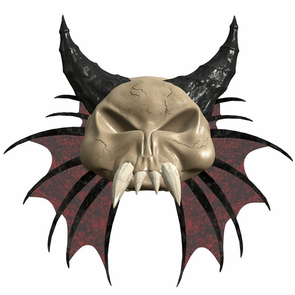 3D Fantasy Skull - Foto, afbeelding